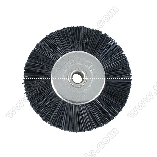 Unmounted polishing brush black hard bristle