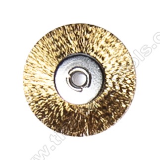 Unmounted polishing brush crimple brass