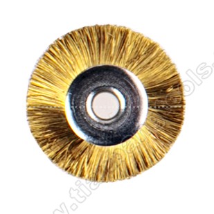 Unmounted polishing brush straight brass