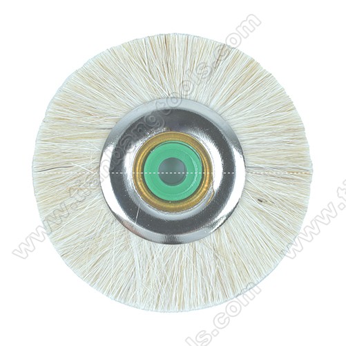 48mm(1 7/8”) latch polishing brush white soft goat hair 