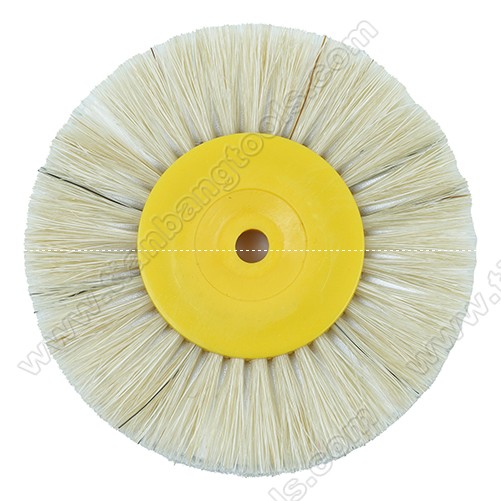 Latch polishing brush plastic hub cloth clip